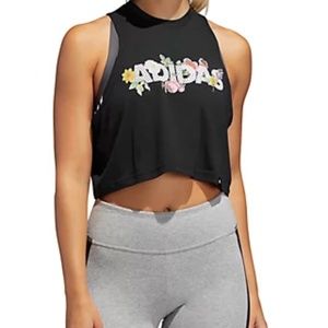 Adidas Floral Crop Tank